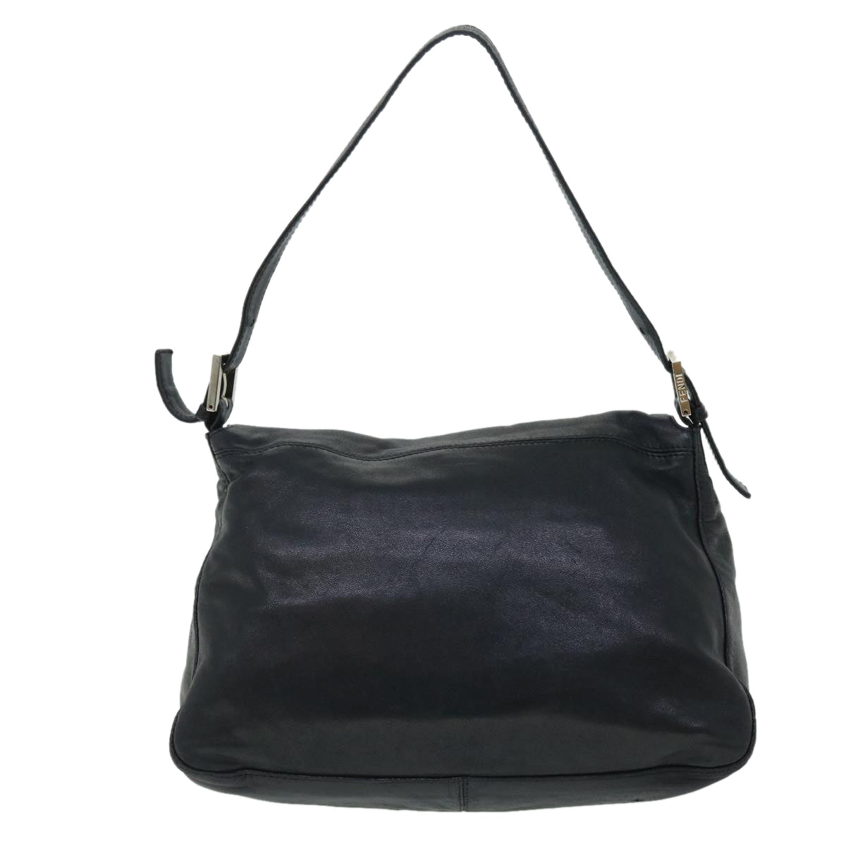 Luxury FendiMamma Baguette Shoulder Bag Leather Blackbs8192
