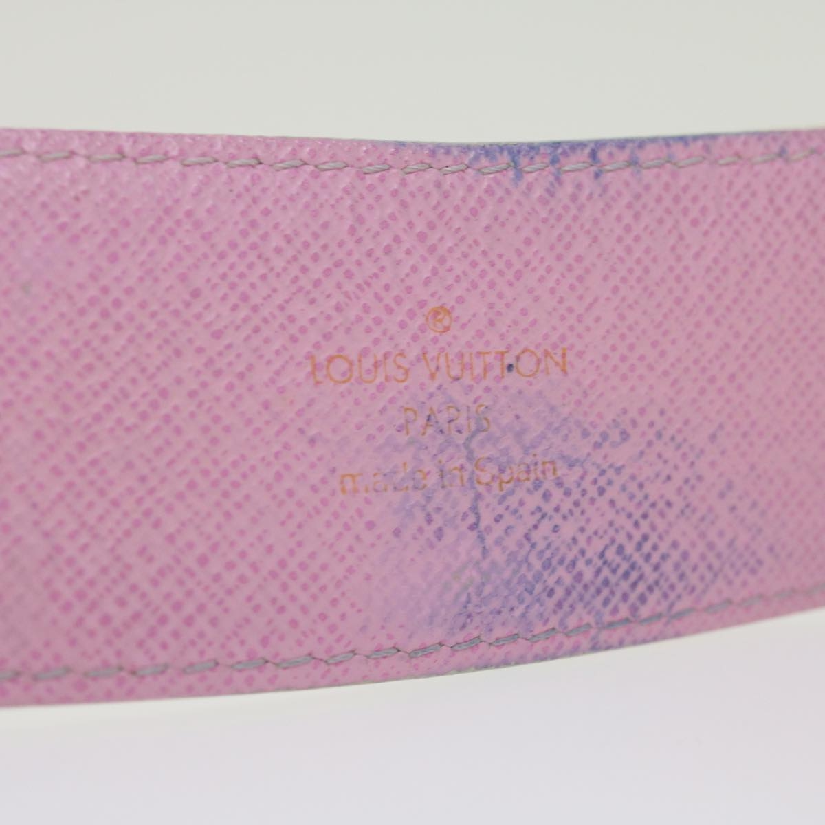 LOUIS VUITTON Monogram Multicolor Epi Belt 2Set White Black LV bs8257