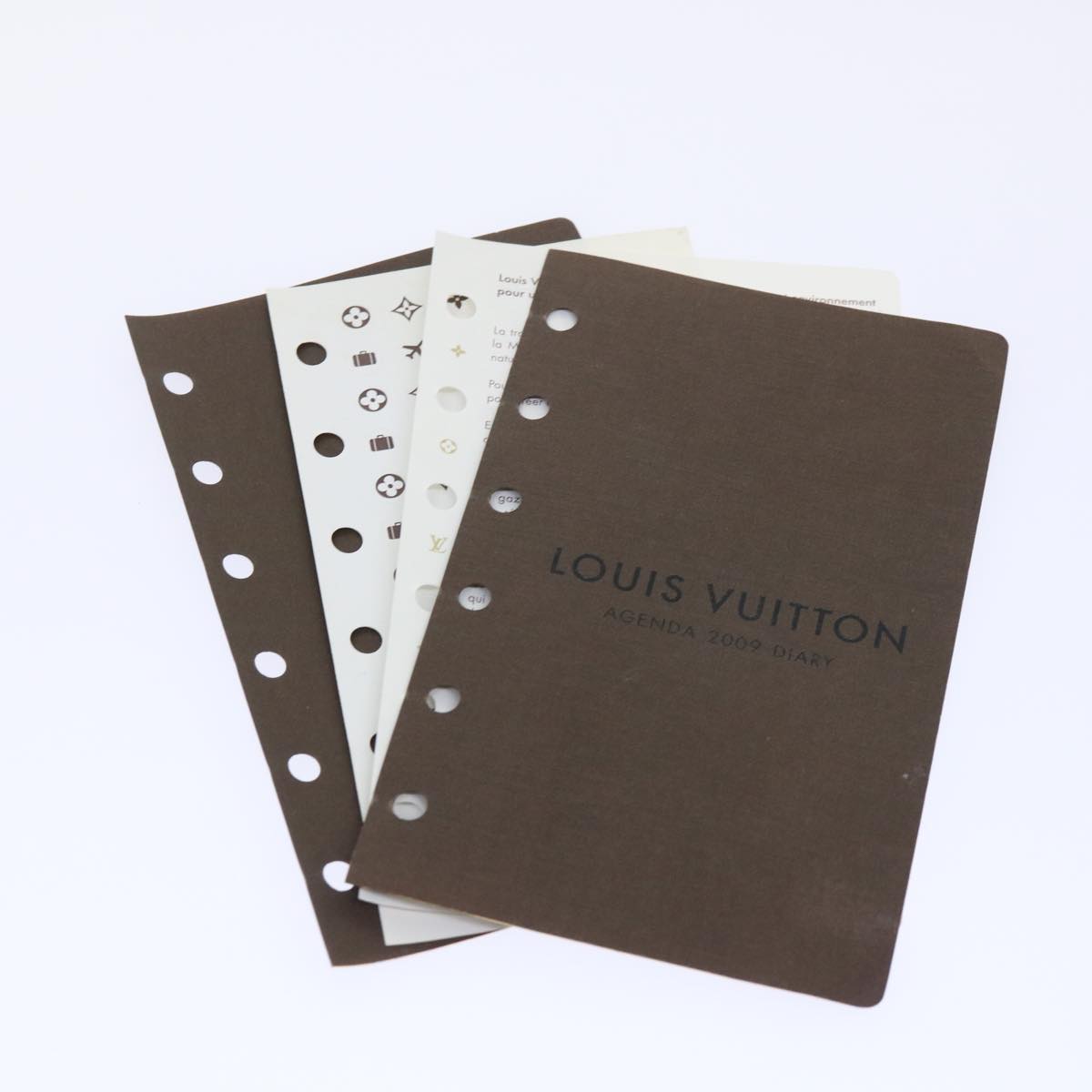 LOUIS VUITTON Monogram Denim Agenda PM Day Planner Black R20010 LV bs8284