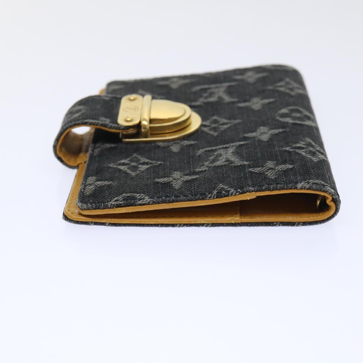 LOUIS VUITTON Monogram Denim Agenda PM Day Planner Black R20010 LV bs8284