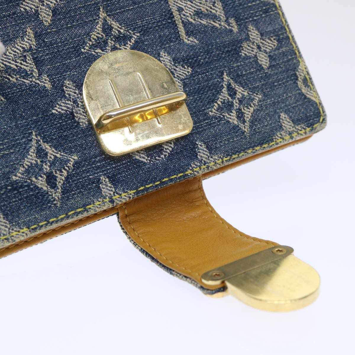 LOUIS VUITTON Monogram Denim Agenda PM Day Planner Cover R20010 LV bs8292