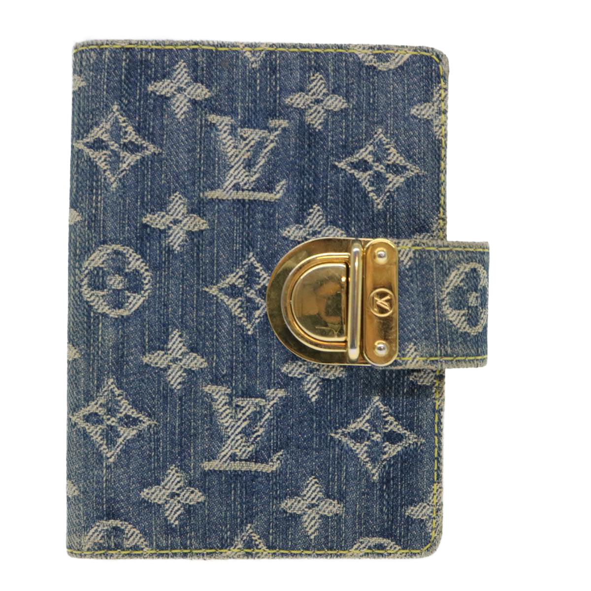 LOUIS VUITTON Monogram Denim Agenda PM Day Planner Cover R20010 LV bs8292