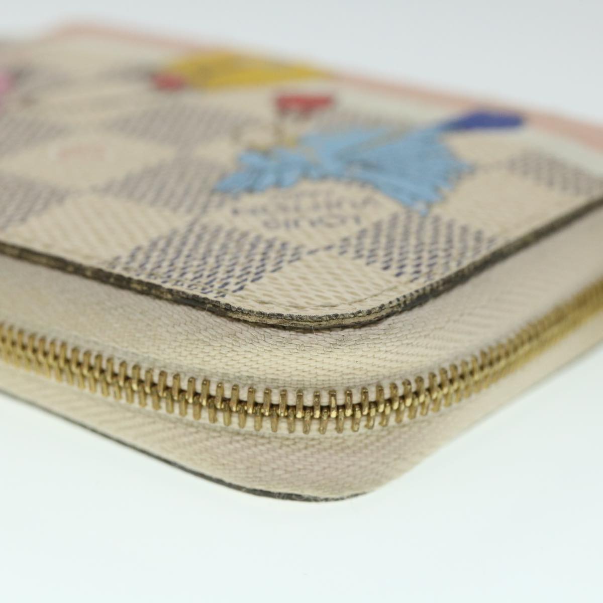 LOUIS VUITTON Damier Azur Zippy Coin Purse N60138 LV bs8328