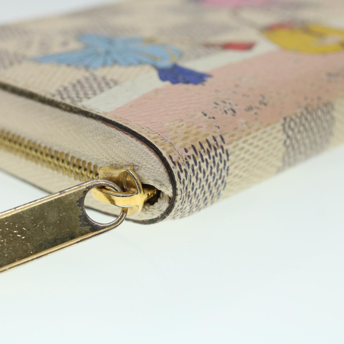 LOUIS VUITTON Damier Azur Zippy Coin Purse N60138 LV bs8328