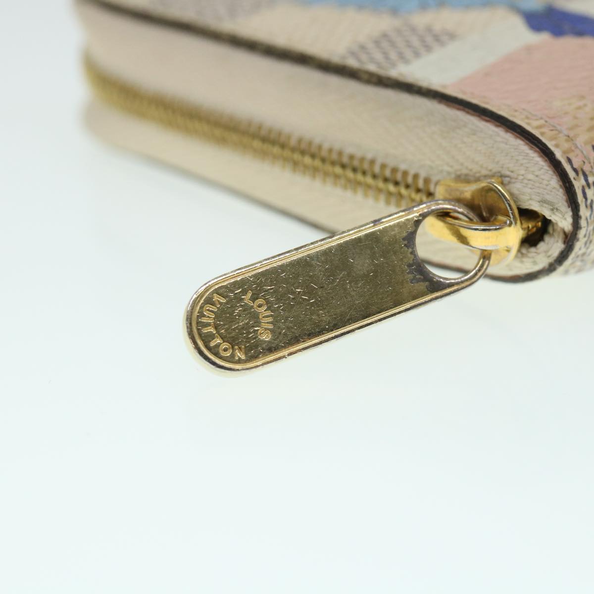 LOUIS VUITTON Damier Azur Zippy Coin Purse N60138 LV bs8328