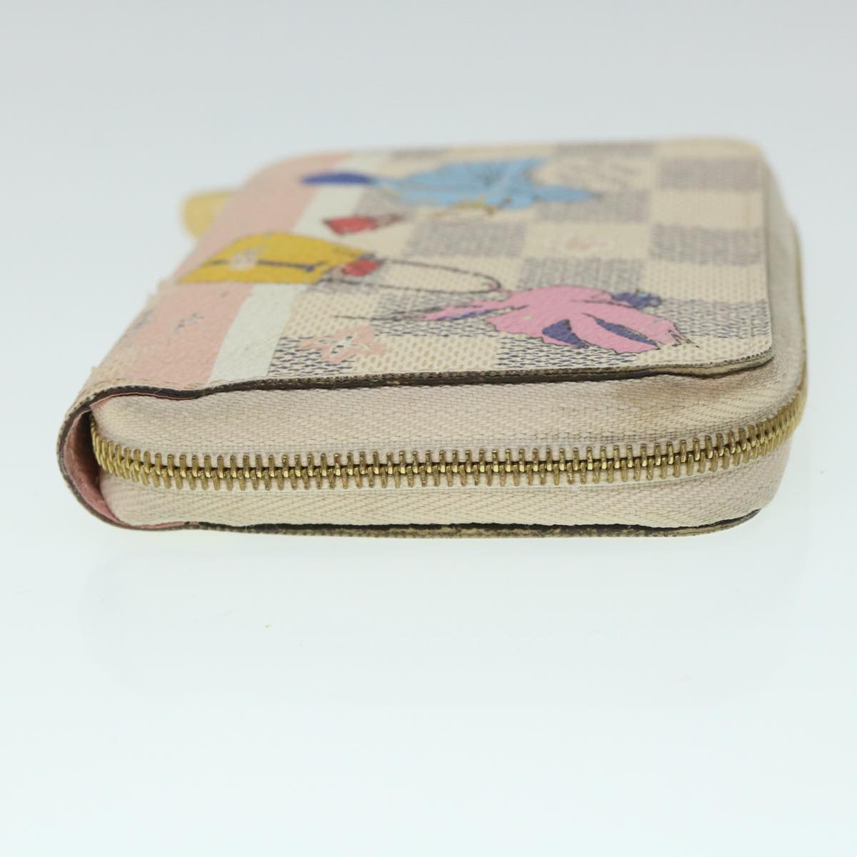 LOUIS VUITTON Damier Azur Zippy Coin Purse N60138 LV bs8328