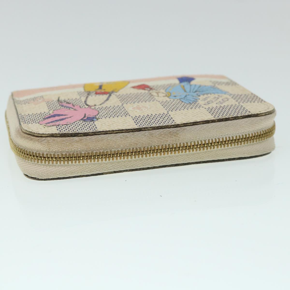 LOUIS VUITTON Damier Azur Zippy Coin Purse N60138 LV bs8328