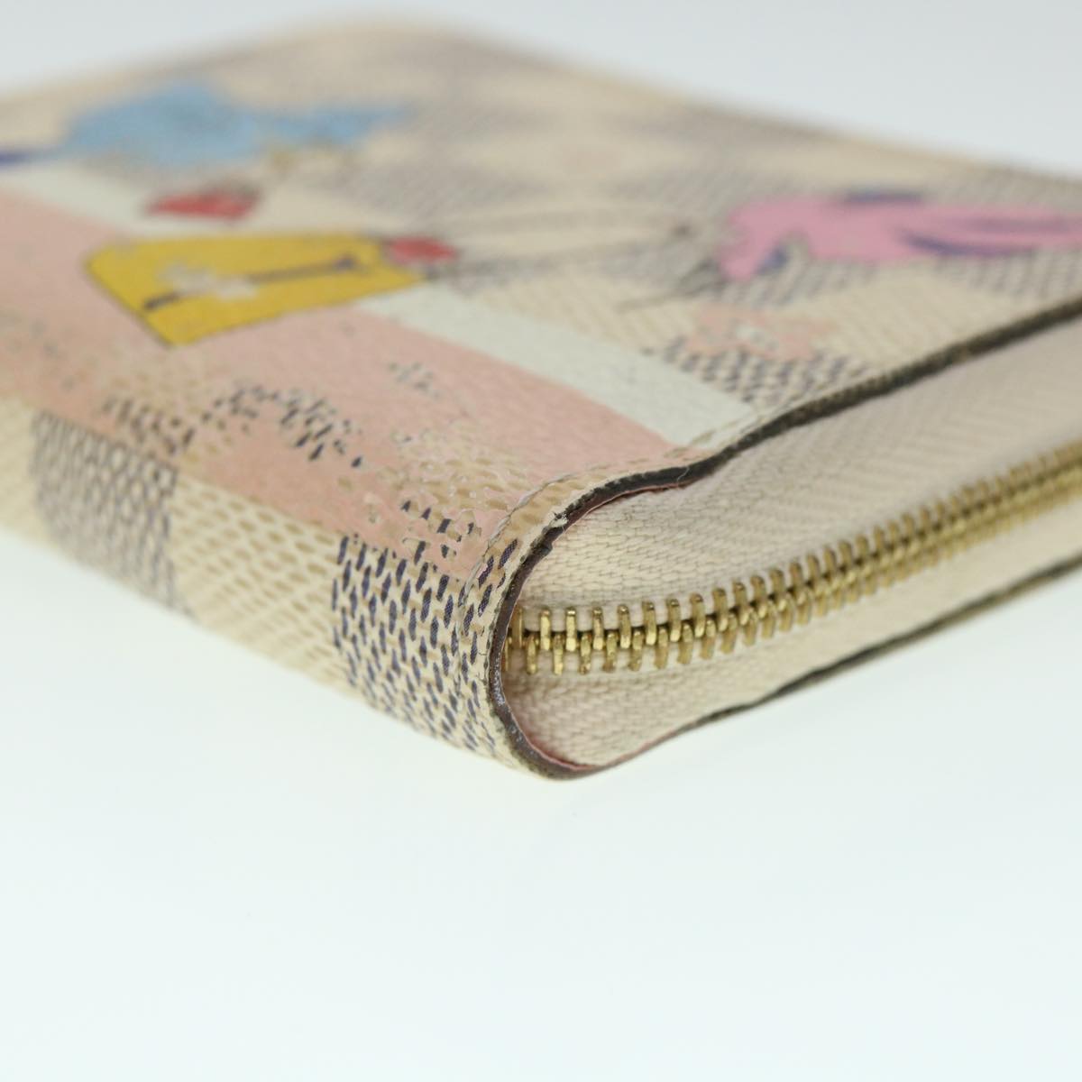 LOUIS VUITTON Damier Azur Zippy Coin Purse N60138 LV bs8328