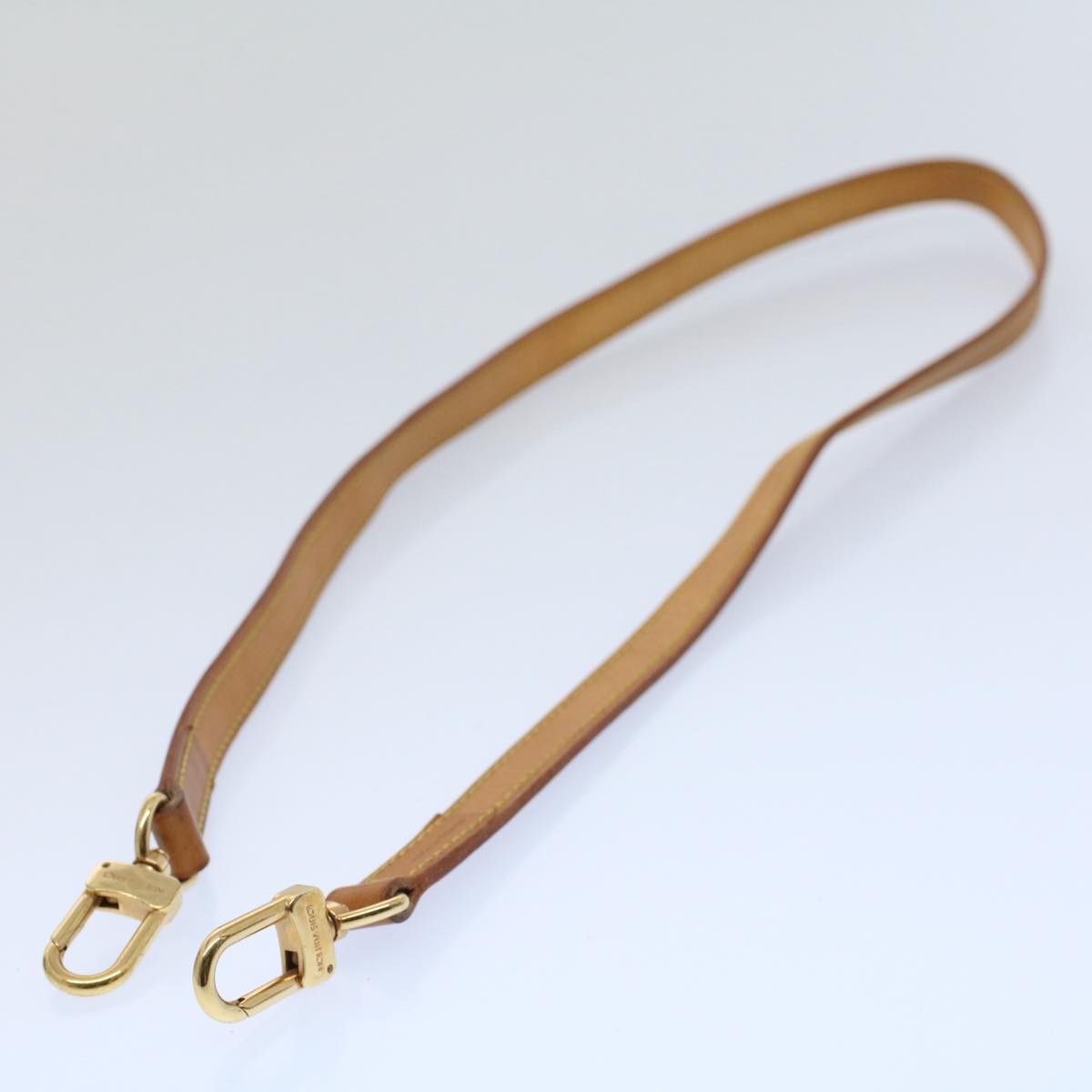 LOUIS VUITTON Shoulder Strap Leather 35.4"" Beige LV bs8331