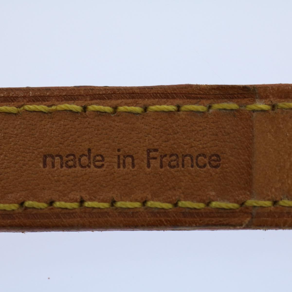 LOUIS VUITTON Shoulder Strap Leather 35.4"" Beige LV bs8331