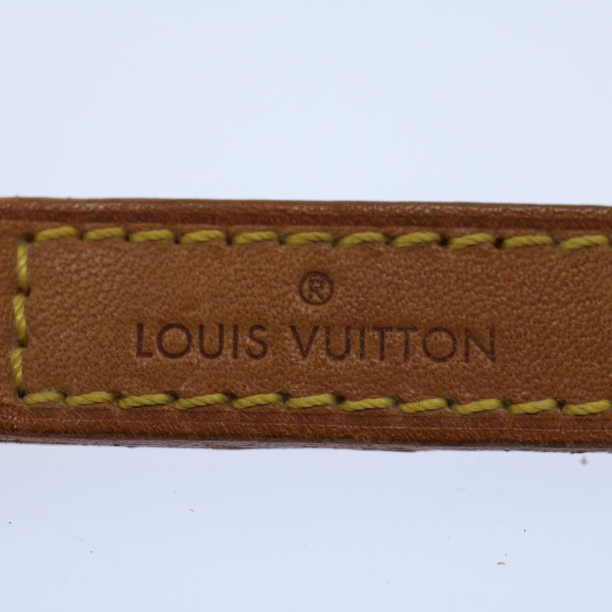 LOUIS VUITTON Shoulder Strap Leather 35.4"" Beige LV bs8331