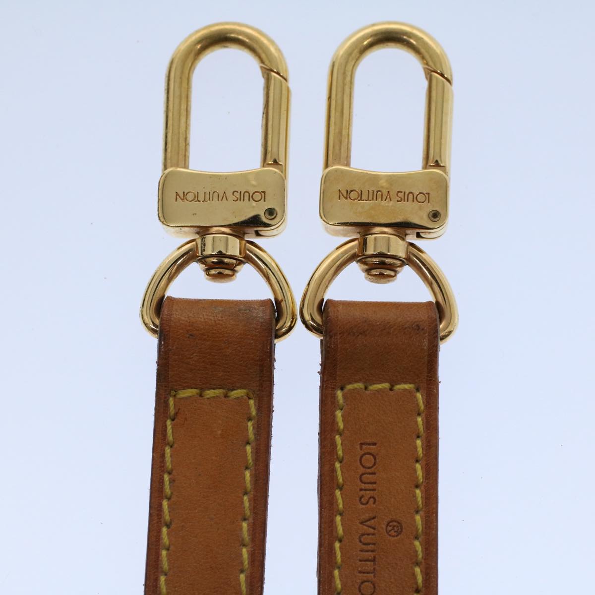 LOUIS VUITTON Shoulder Strap Leather 35.4"" Beige LV bs8331