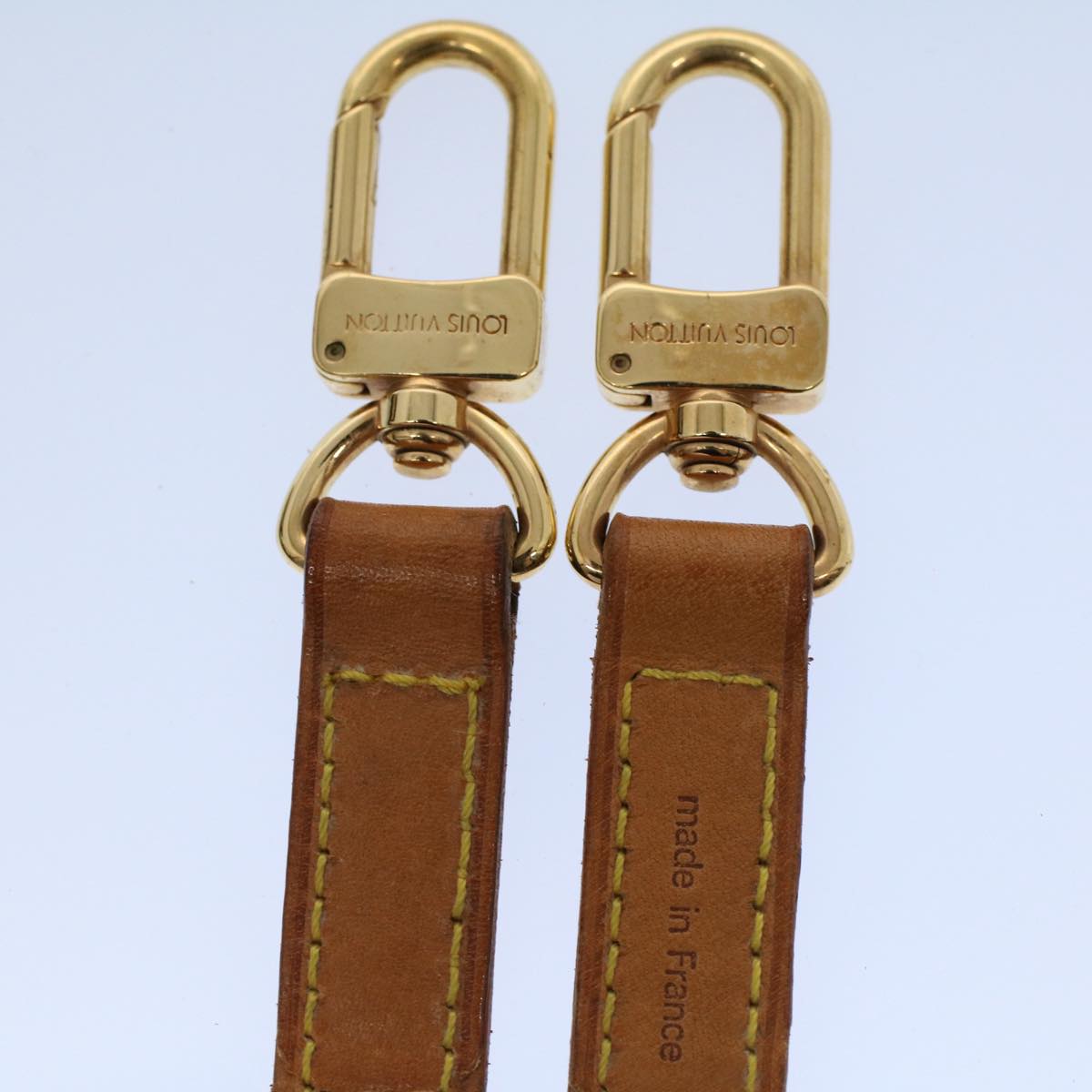 LOUIS VUITTON Shoulder Strap Leather 35.4"" Beige LV bs8331