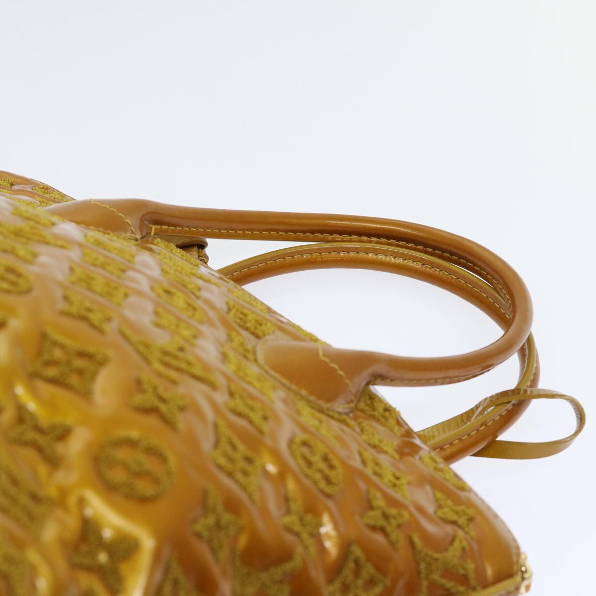 LOUIS VUITTON Fascination Lockit Booklet Bag Gold Tone M40602 LV bs8345