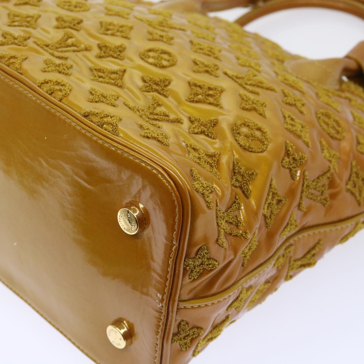 LOUIS VUITTON Fascination Lockit Booklet Bag Gold Tone M40602 LV bs8345