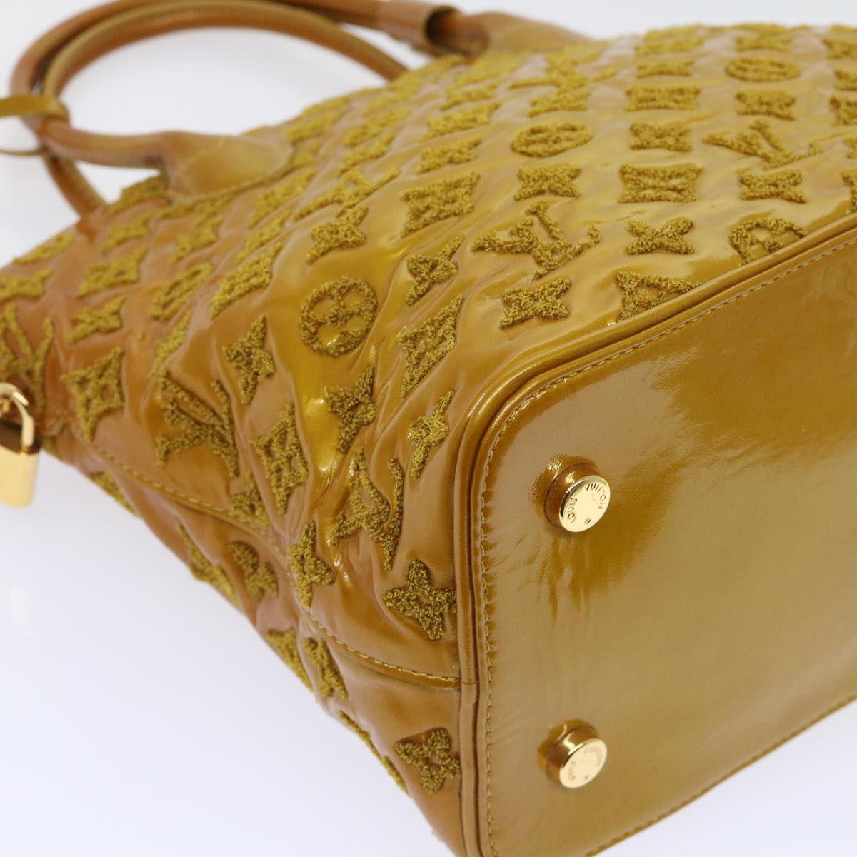 LOUIS VUITTON Fascination Lockit Booklet Bag Gold Tone M40602 LV bs8345