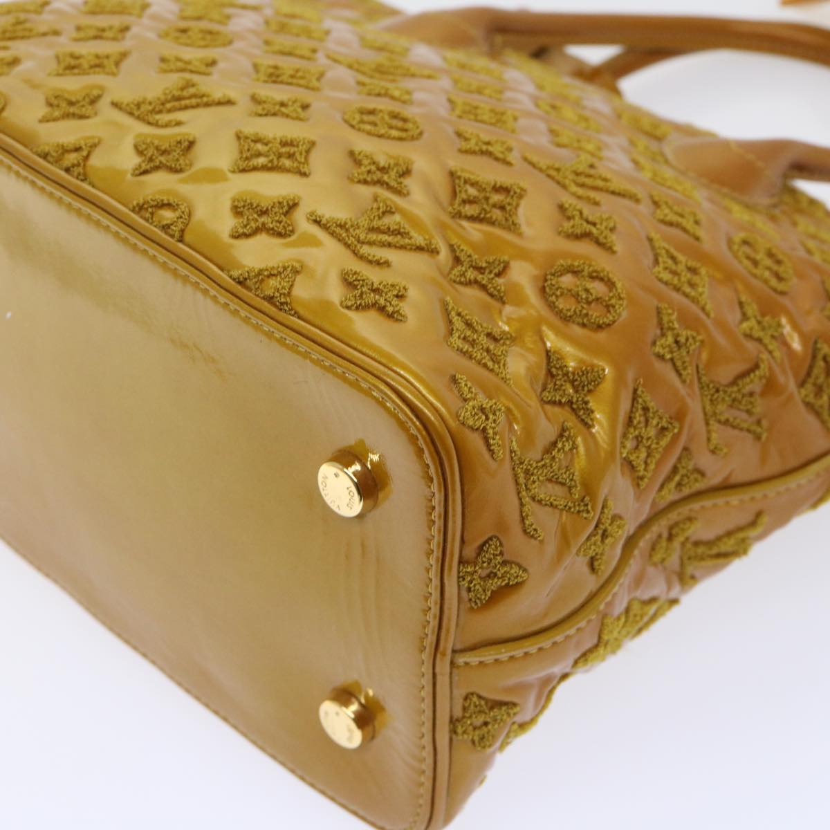 LOUIS VUITTON Fascination Lockit Booklet Bag Gold Tone M40602 LV bs8345