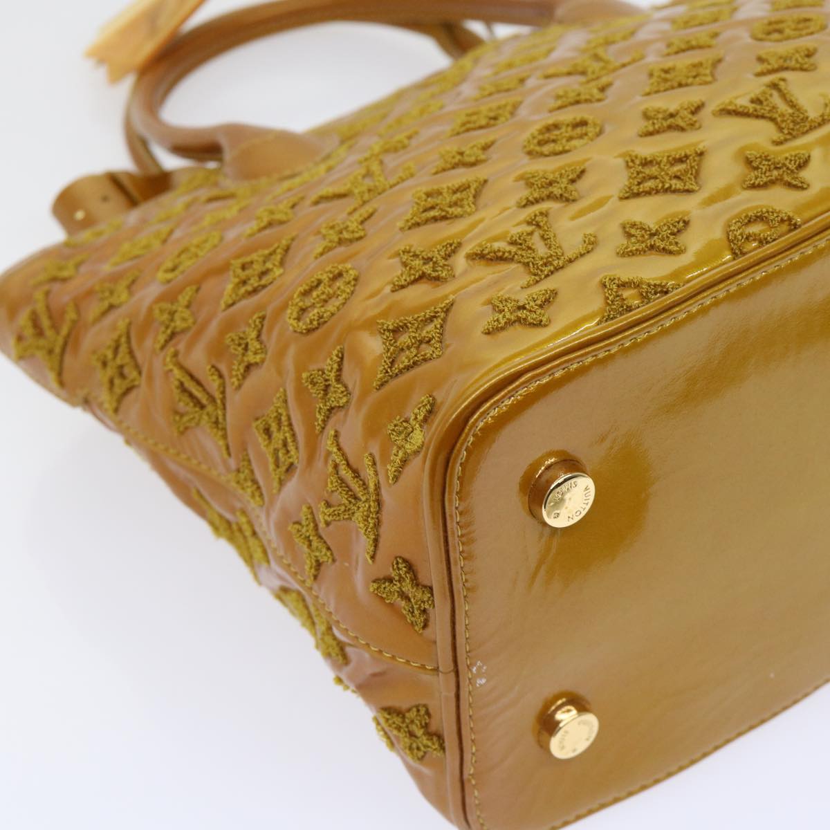 LOUIS VUITTON Fascination Lockit Booklet Bag Gold Tone M40602 LV bs8345