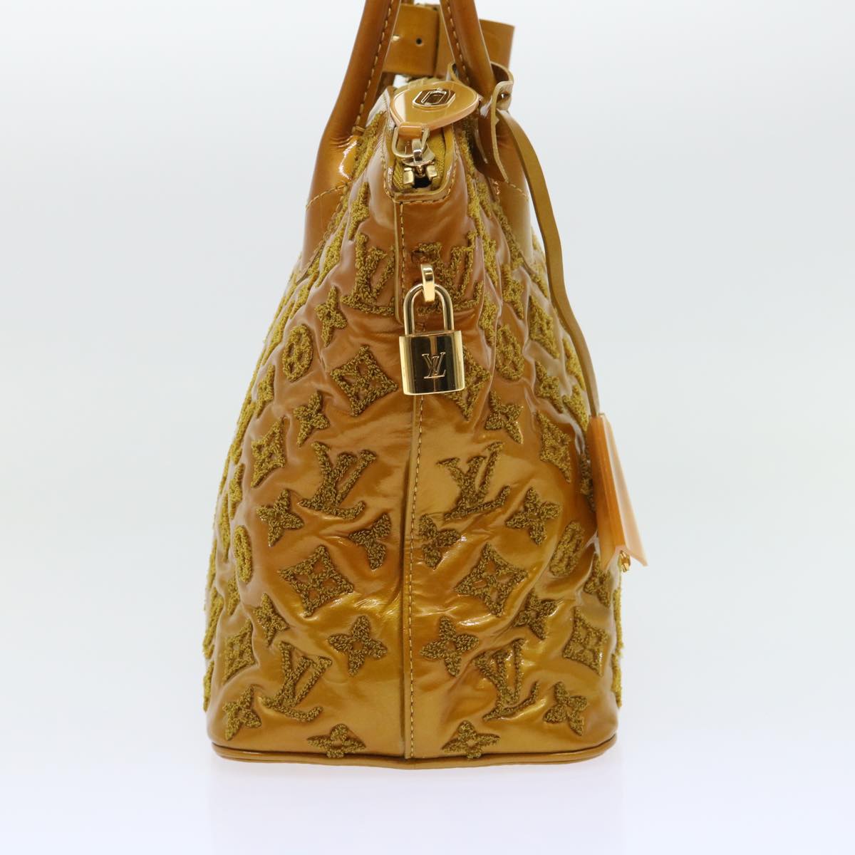LOUIS VUITTON Fascination Lockit Booklet Bag Gold Tone M40602 LV bs8345