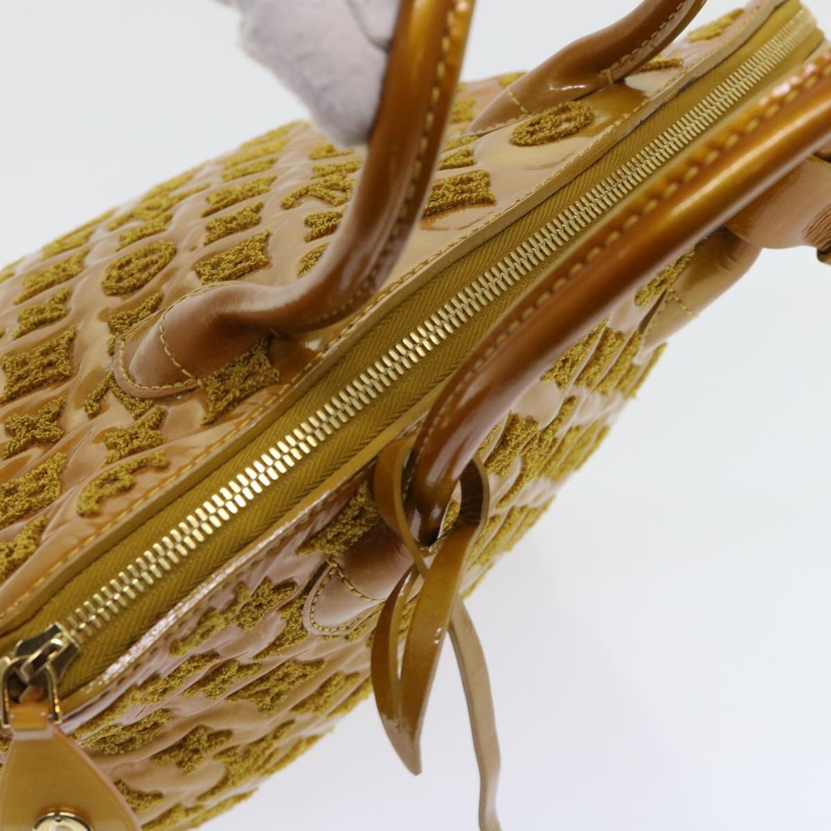 LOUIS VUITTON Fascination Lockit Booklet Bag Gold Tone M40602 LV bs8345