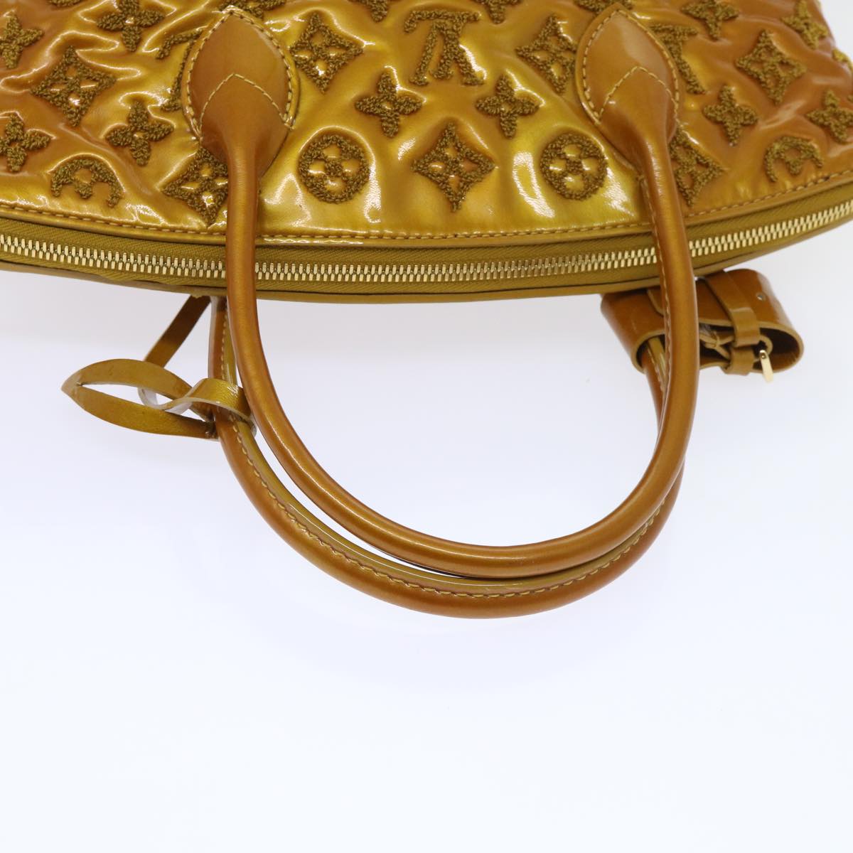LOUIS VUITTON Fascination Lockit Booklet Bag Gold Tone M40602 LV bs8345