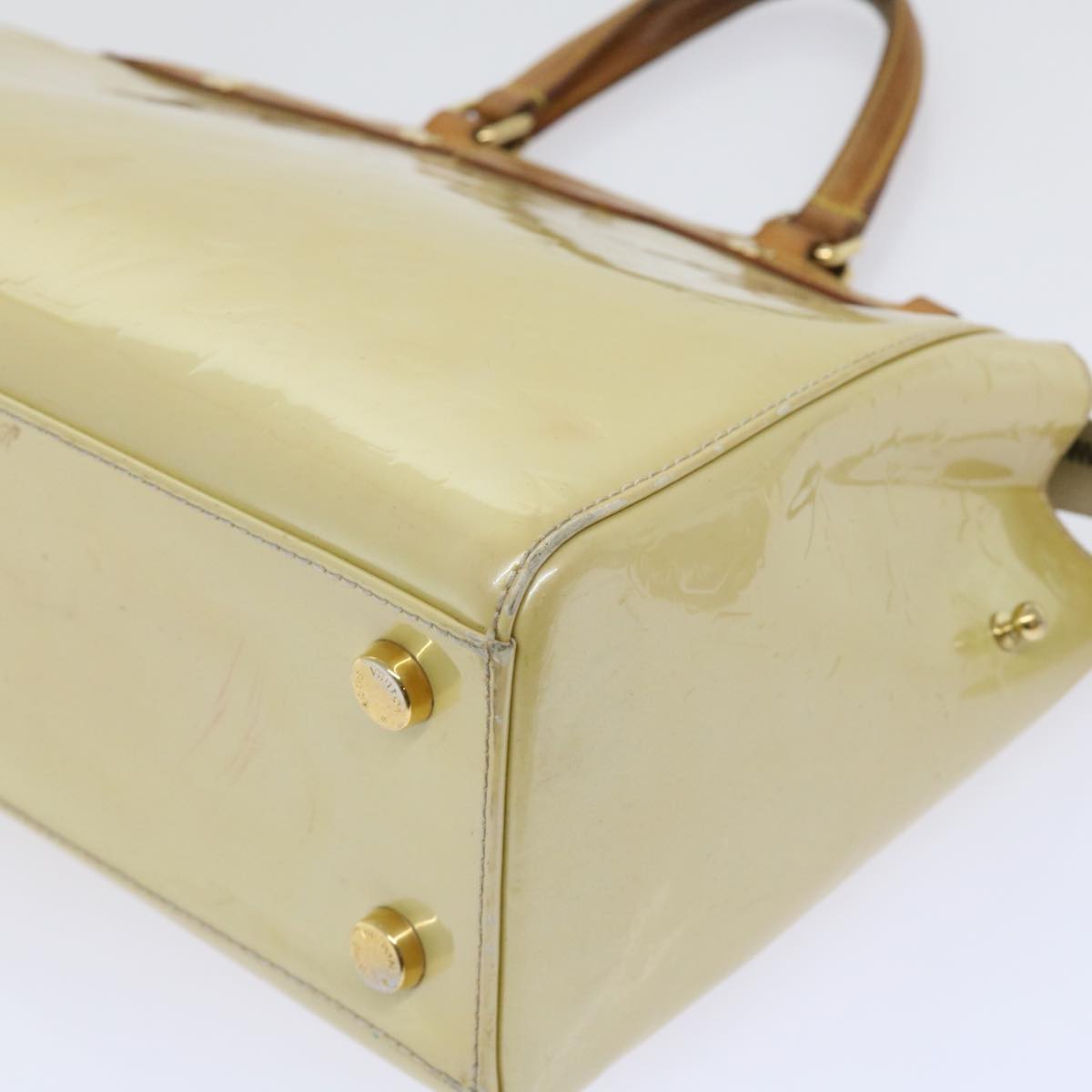 LOUIS VUITTON Monogram Vernis Blair MM Hand Bag 2way Beige M91755 LV bs8346