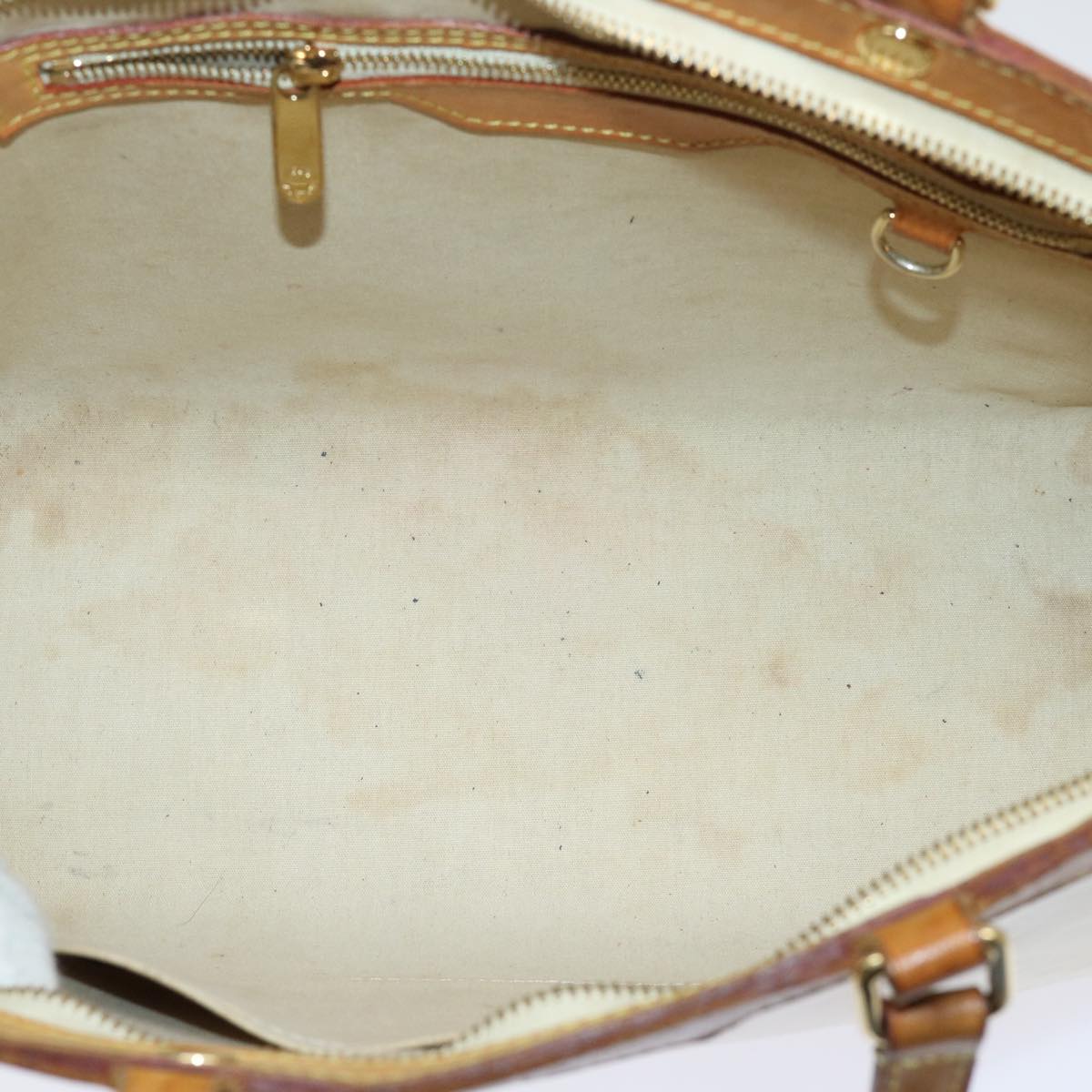 LOUIS VUITTON Monogram Vernis Blair MM Hand Bag 2way Beige M91755 LV bs8346