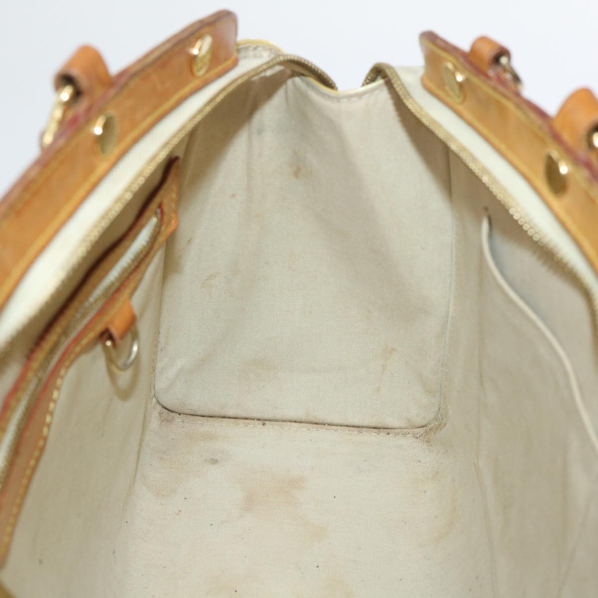 LOUIS VUITTON Monogram Vernis Blair MM Hand Bag 2way Beige M91755 LV bs8346