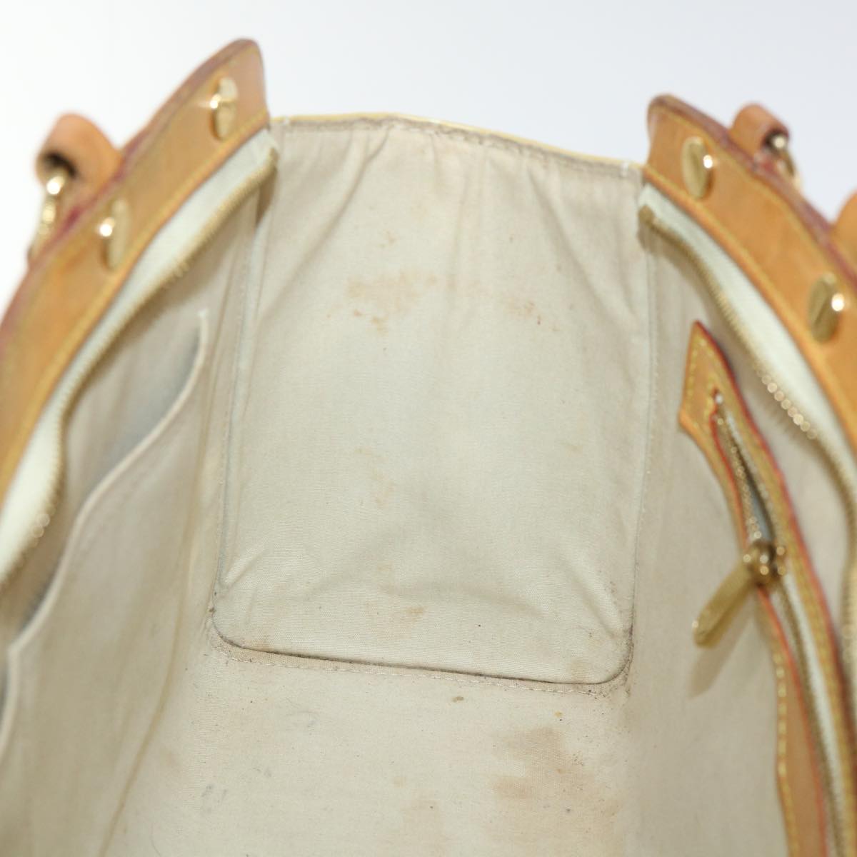 LOUIS VUITTON Monogram Vernis Blair MM Hand Bag 2way Beige M91755 LV bs8346