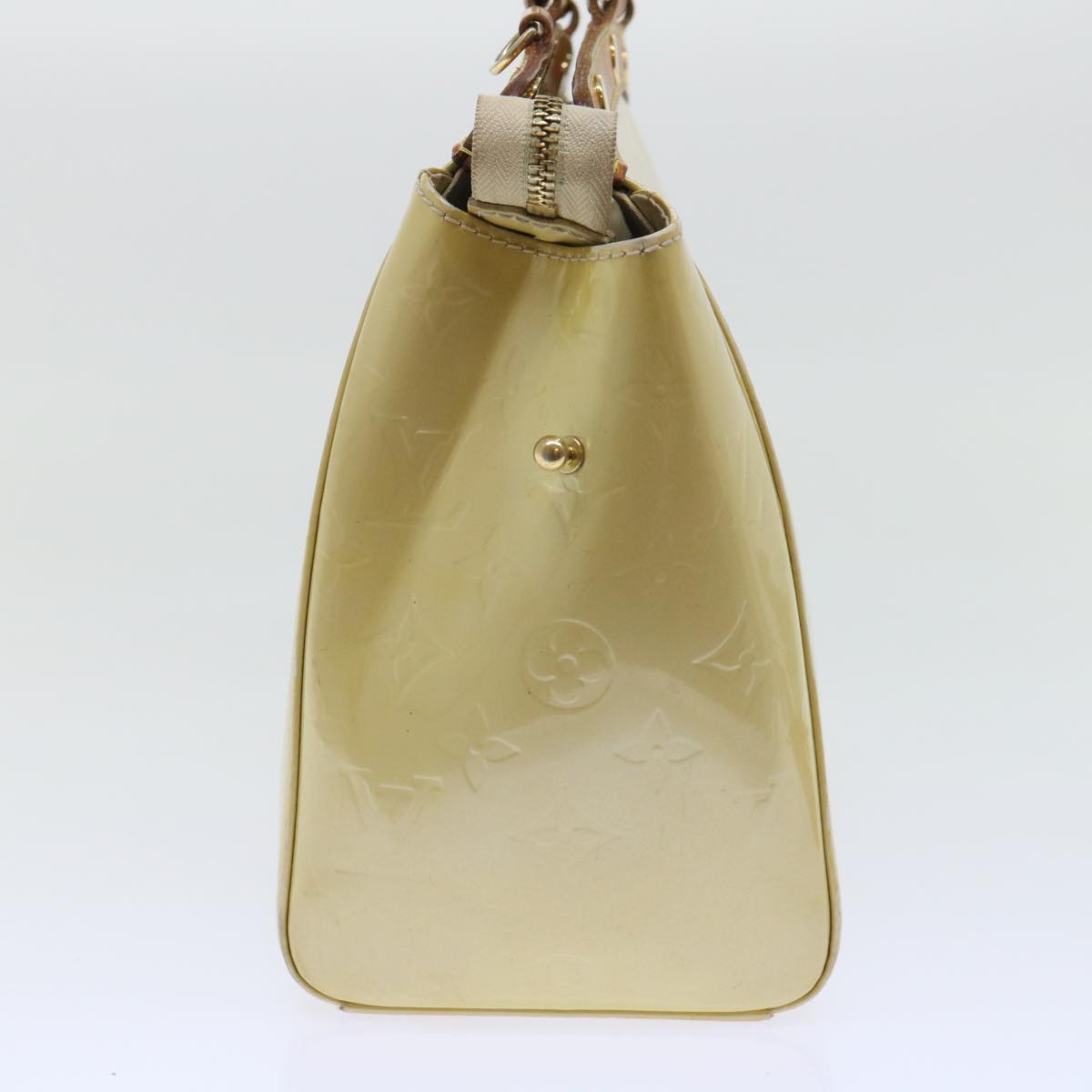 LOUIS VUITTON Monogram Vernis Blair MM Hand Bag 2way Beige M91755 LV bs8346
