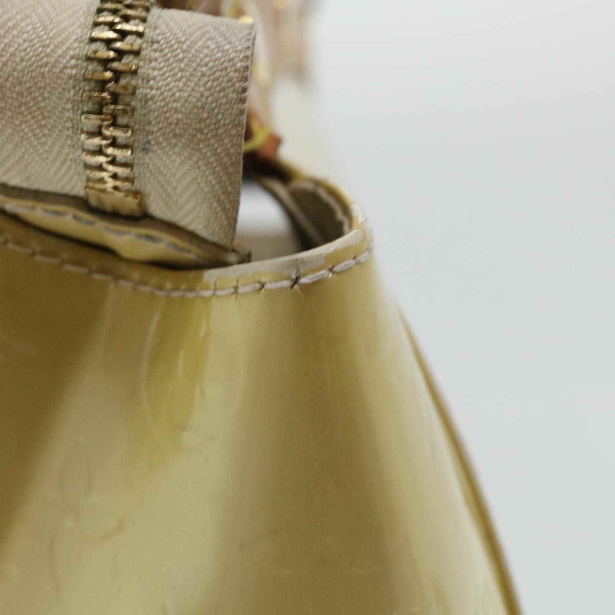 LOUIS VUITTON Monogram Vernis Blair MM Hand Bag 2way Beige M91755 LV bs8346
