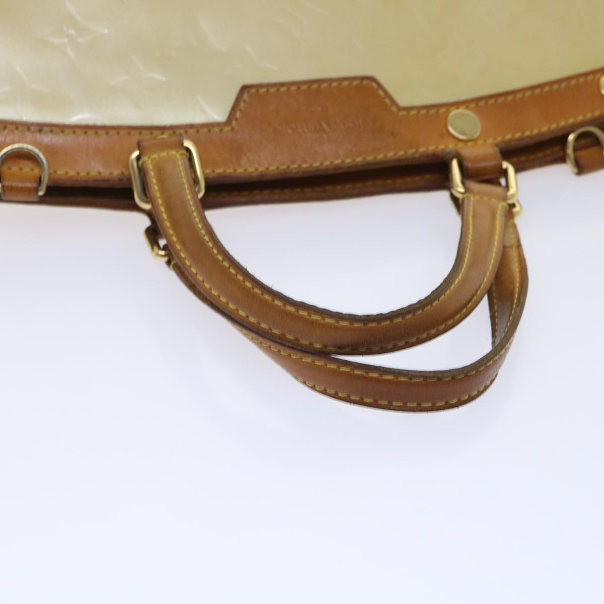 LOUIS VUITTON Monogram Vernis Blair MM Hand Bag 2way Beige M91755 LV bs8346