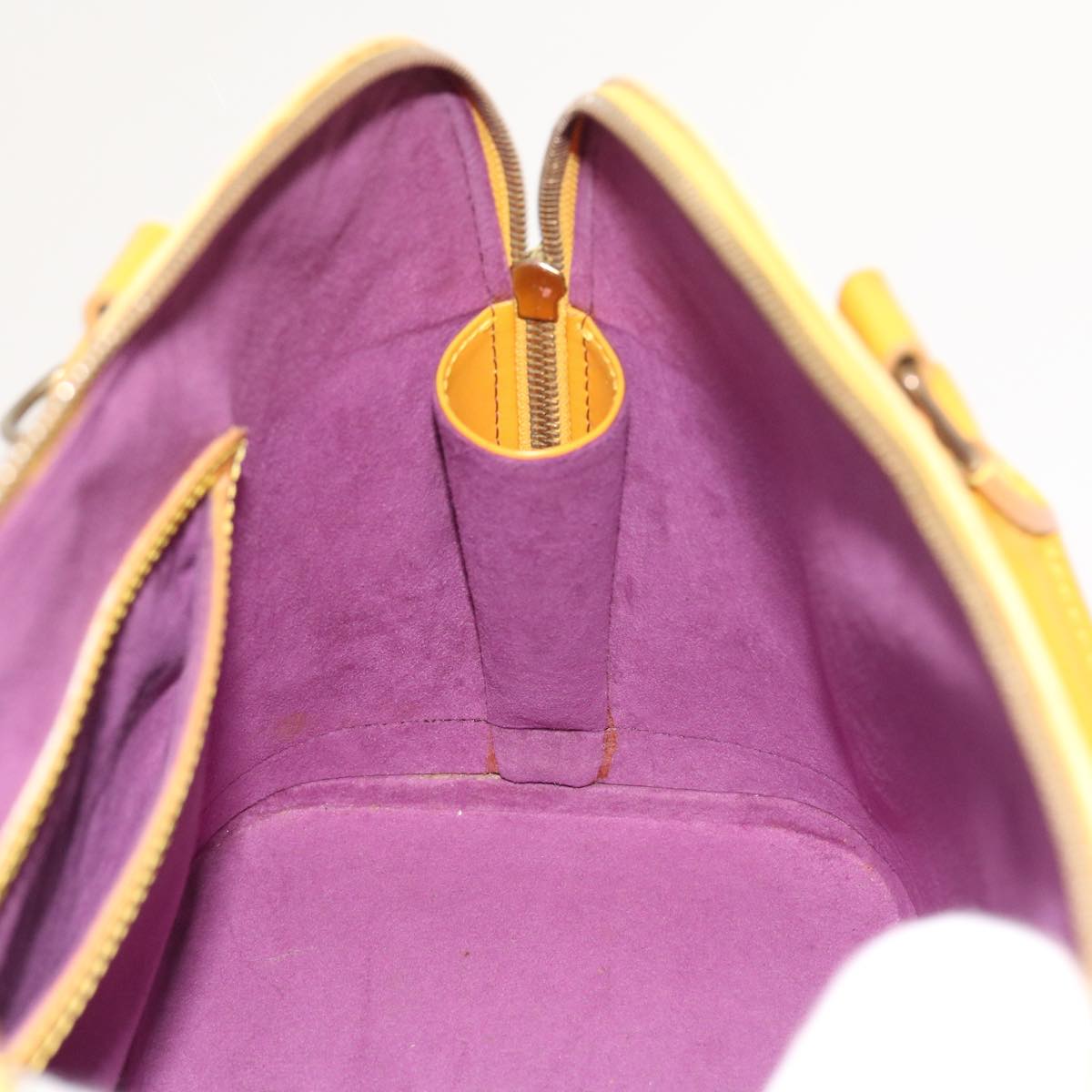 LOUIS VUITTON Epi Alma Hand Bag Tassili Yellow M52149 LV bs8356