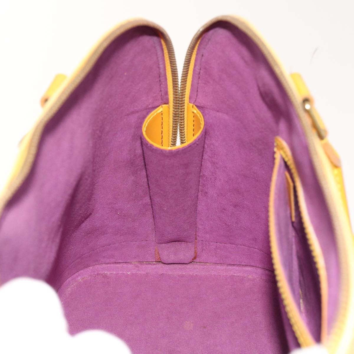 LOUIS VUITTON Epi Alma Hand Bag Tassili Yellow M52149 LV bs8356