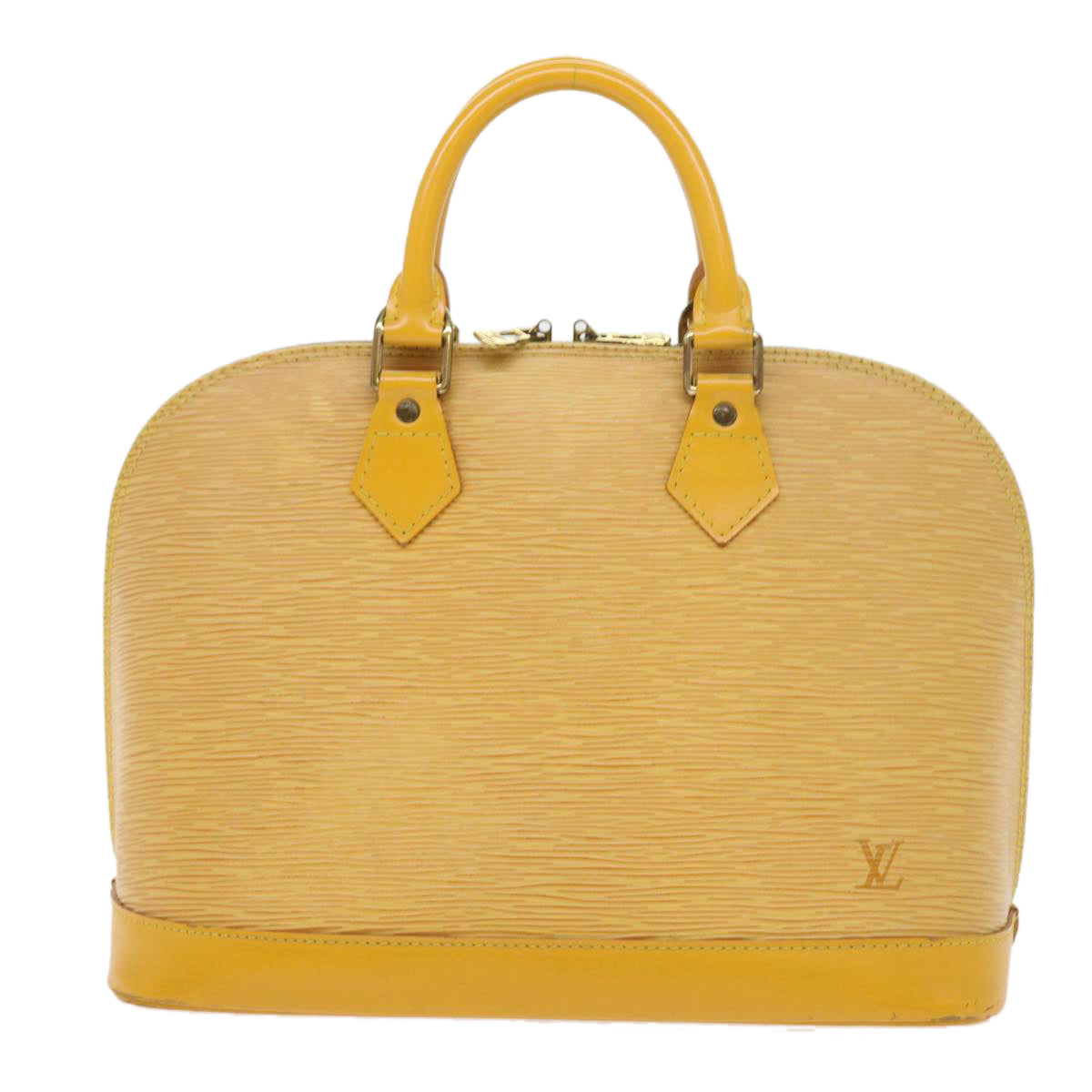 LOUIS VUITTON Epi Alma Hand Bag Tassili Yellow M52149 LV bs8356