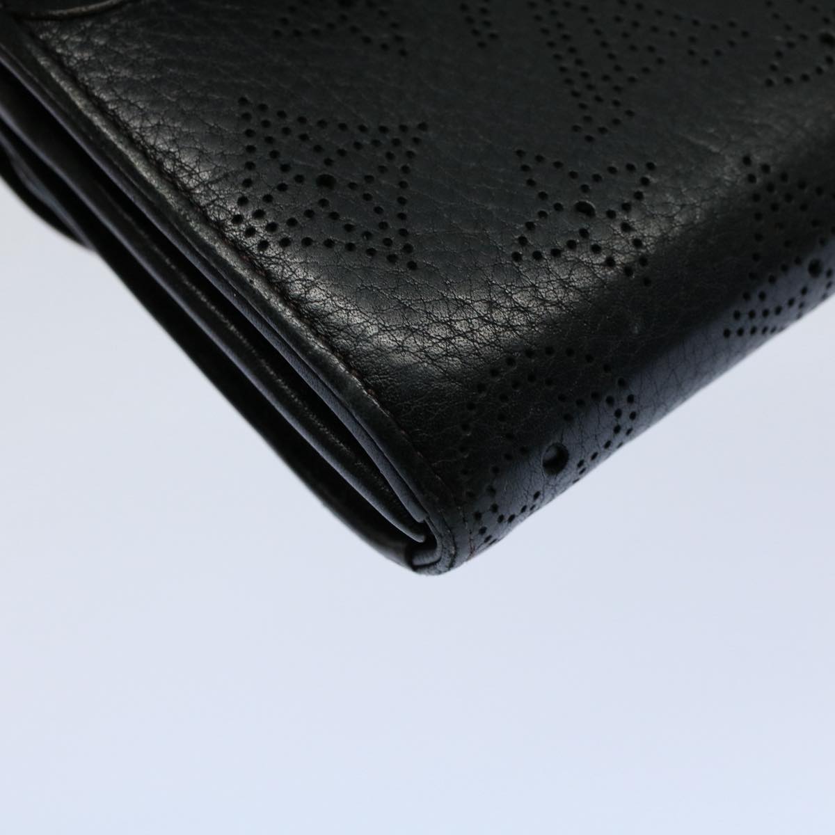 LOUIS VUITTON Mahina Portefeuille Amelia Long Wallet Black M95549 LV bs8357