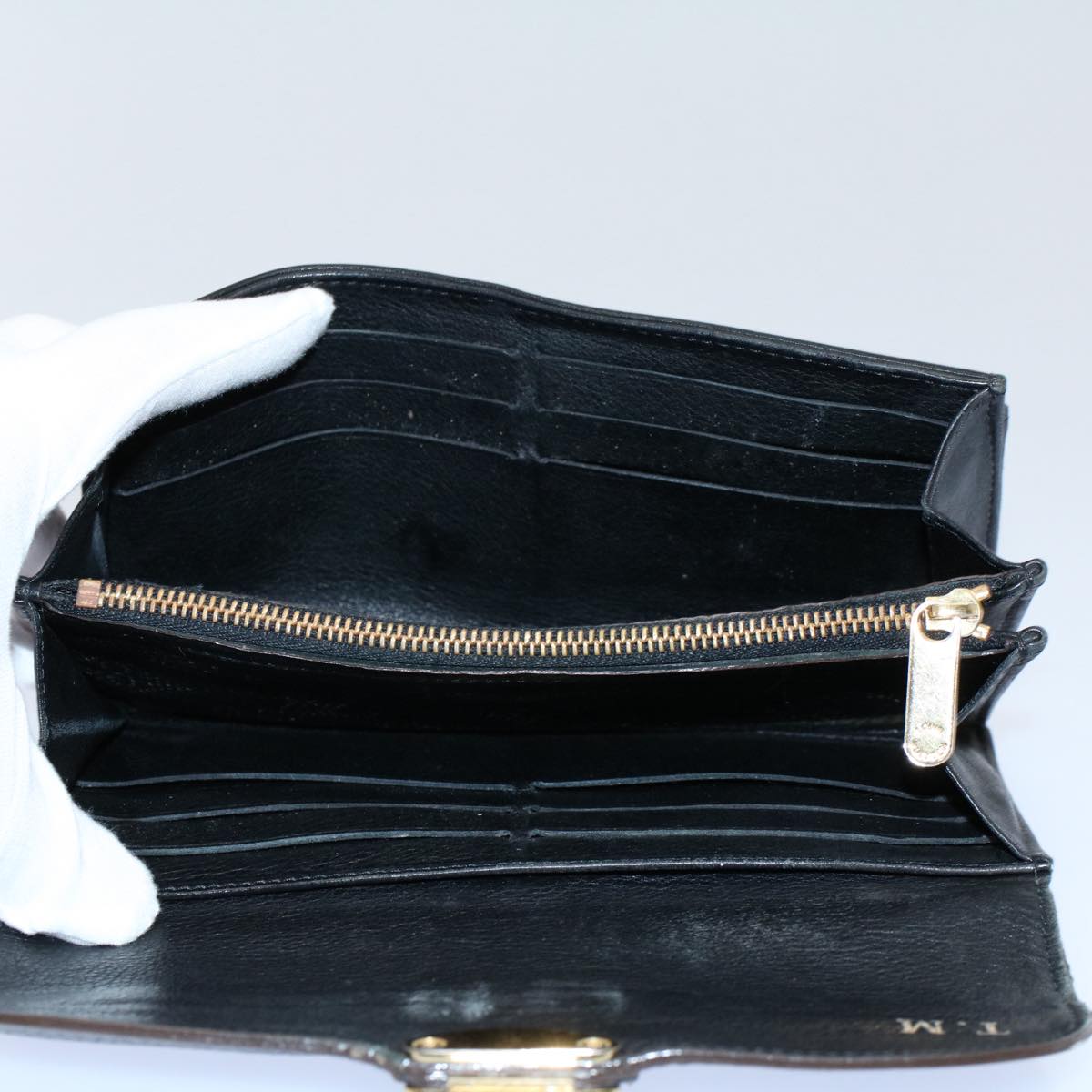 LOUIS VUITTON Mahina Portefeuille Amelia Long Wallet Black M95549 LV bs8357