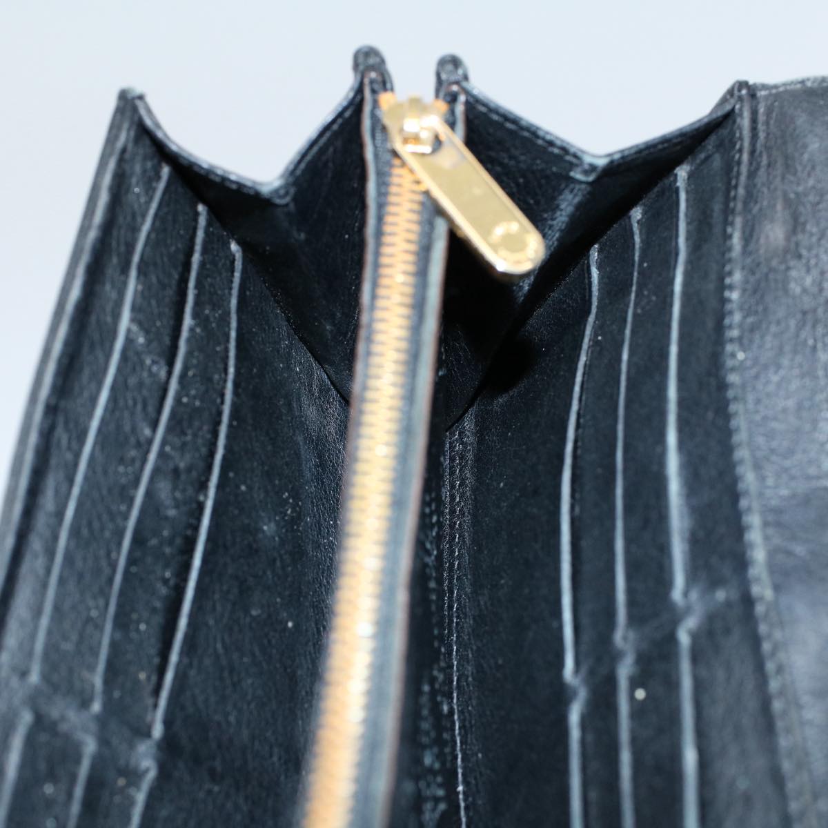 LOUIS VUITTON Mahina Portefeuille Amelia Long Wallet Black M95549 LV bs8357