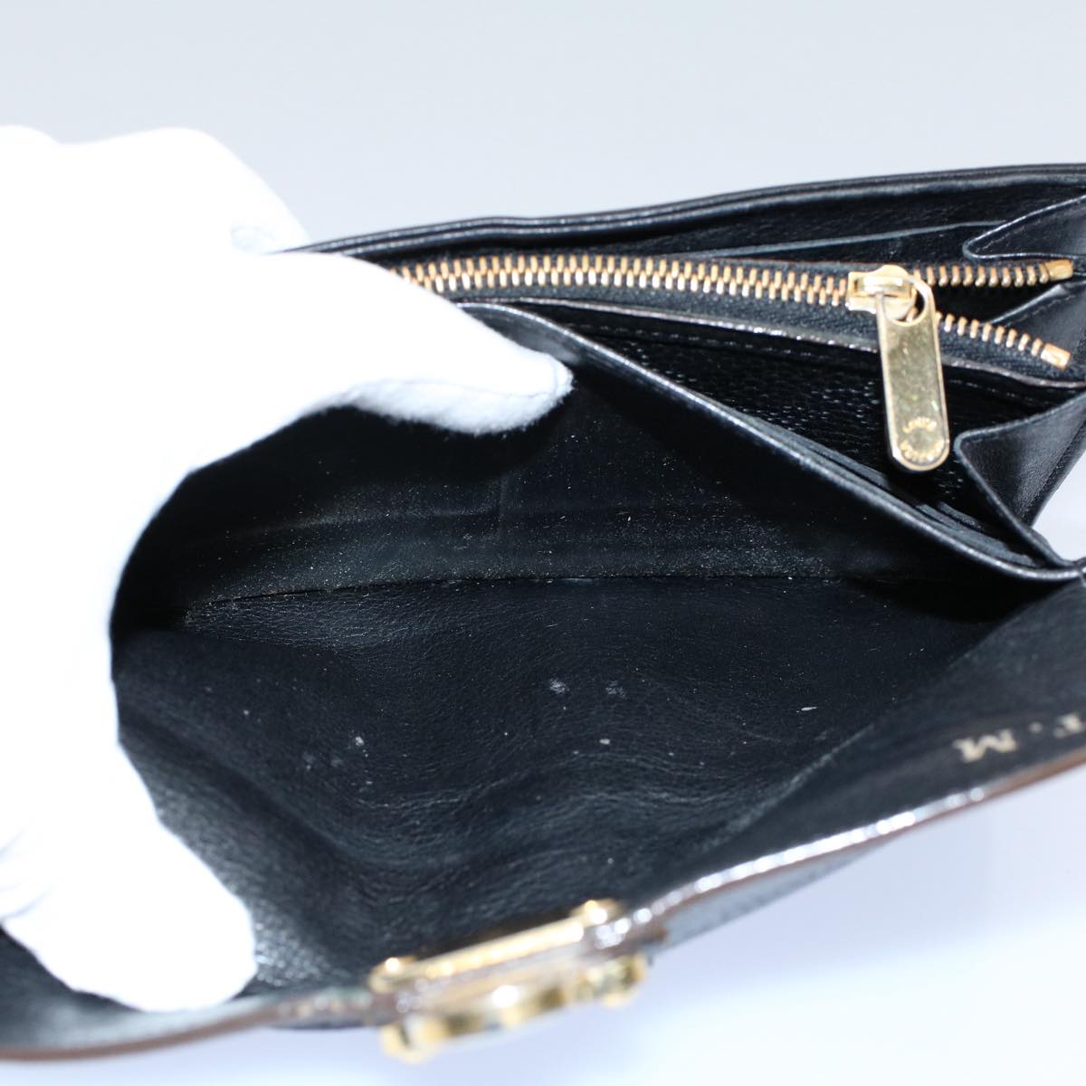 LOUIS VUITTON Mahina Portefeuille Amelia Long Wallet Black M95549 LV bs8357