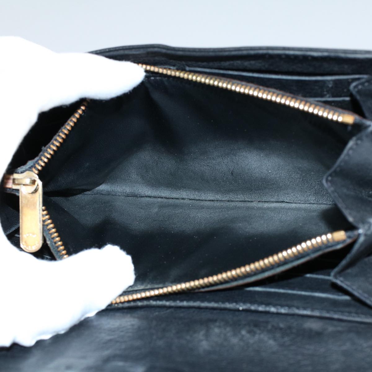 LOUIS VUITTON Mahina Portefeuille Amelia Long Wallet Black M95549 LV bs8357