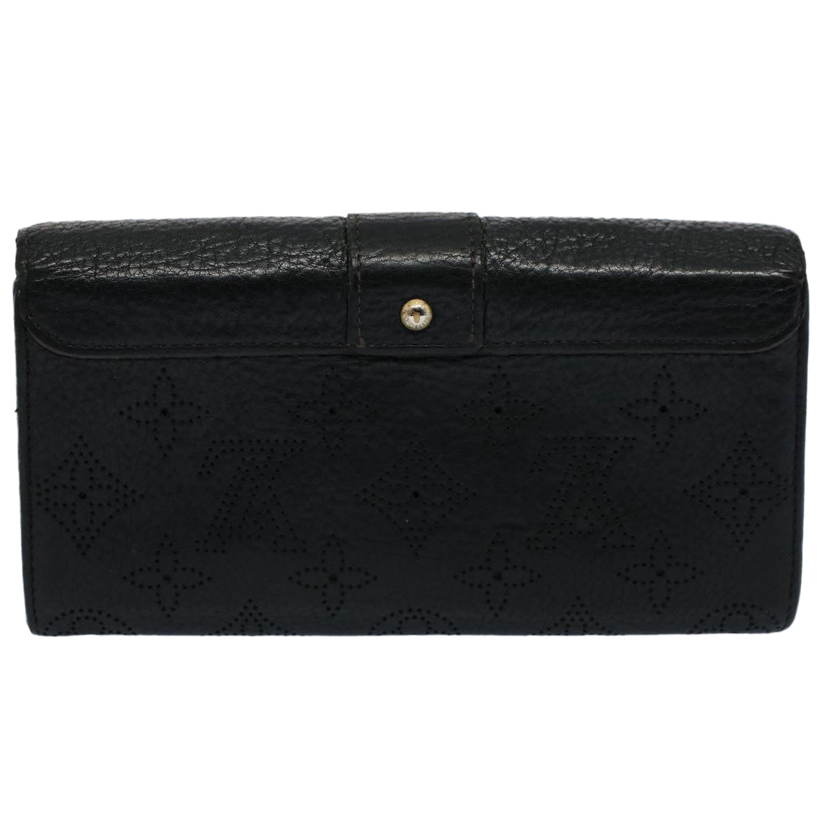 LOUIS VUITTON Mahina Portefeuille Amelia Long Wallet Black M95549 LV bs8357