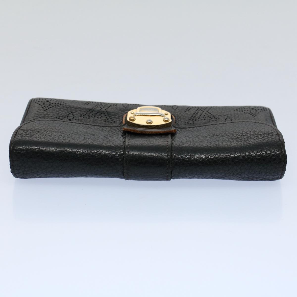 LOUIS VUITTON Mahina Portefeuille Amelia Long Wallet Black M95549 LV bs8357