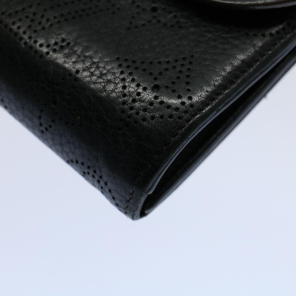 LOUIS VUITTON Mahina Portefeuille Amelia Long Wallet Black M95549 LV bs8357