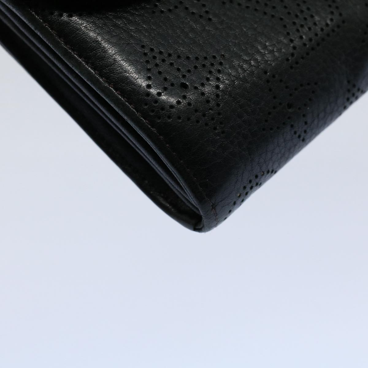 LOUIS VUITTON Mahina Portefeuille Amelia Long Wallet Black M95549 LV bs8357
