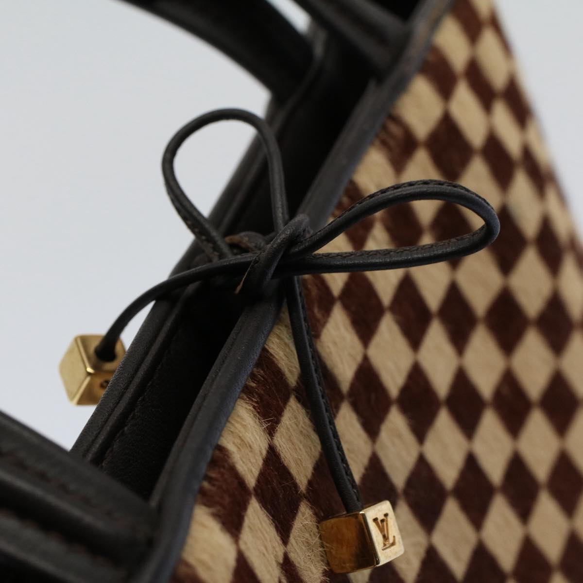 LOUIS VUITTON Damie Sovage Impala Hand Bag Brown M92133 LV bs8374