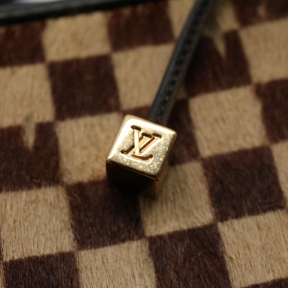LOUIS VUITTON Damie Sovage Impala Hand Bag Brown M92133 LV bs8374