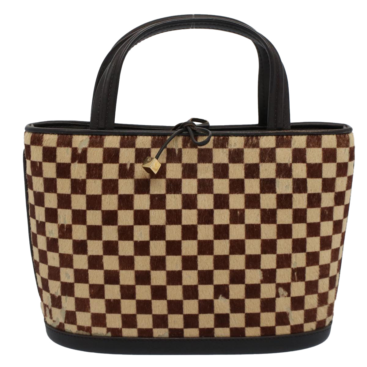 LOUIS VUITTON Damie Sovage Impala Hand Bag Brown M92133 LV bs8374