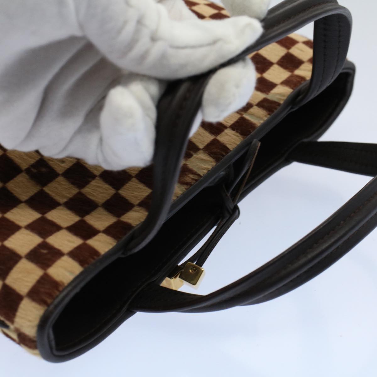 LOUIS VUITTON Damie Sovage Impala Hand Bag Brown M92133 LV bs8374