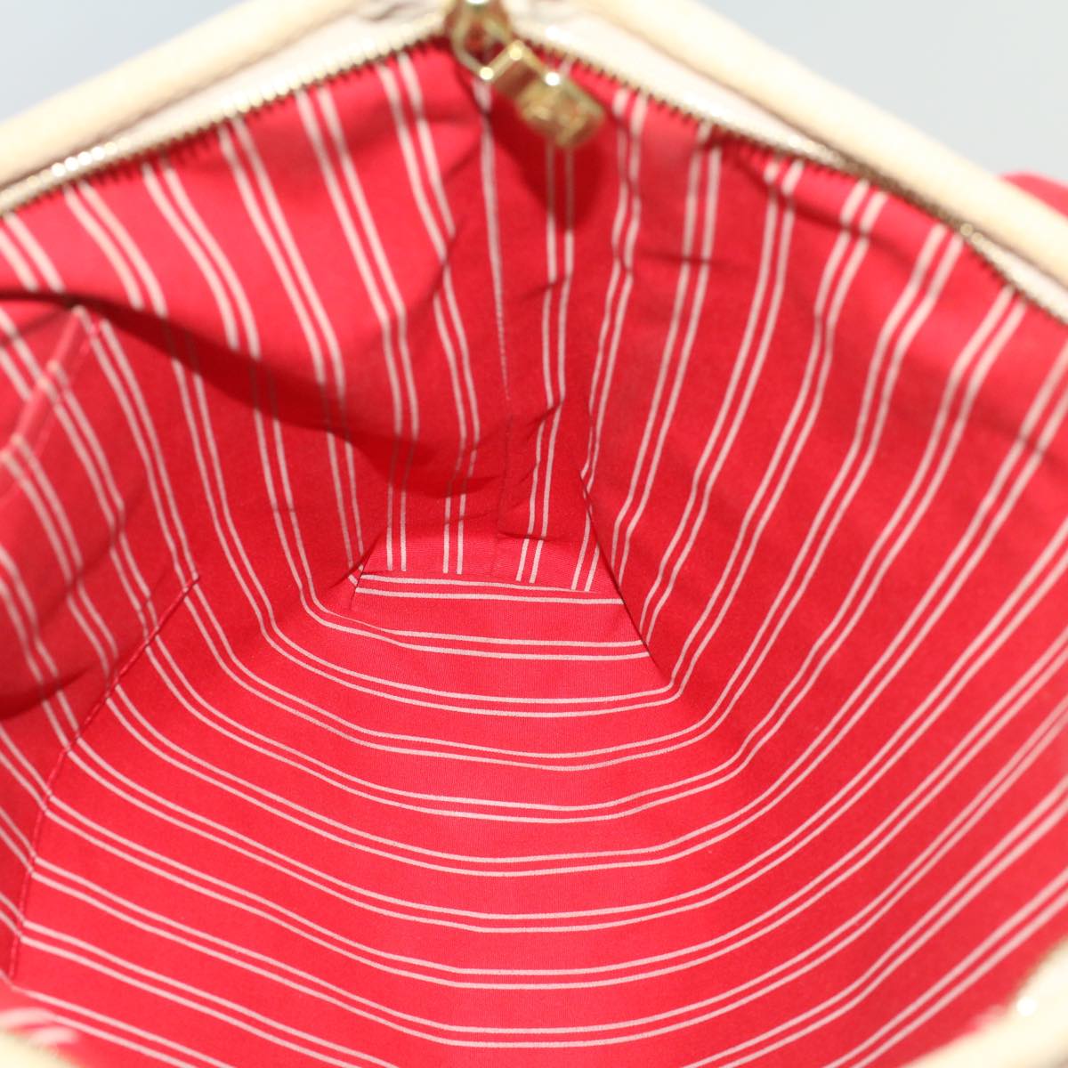 LOUIS VUITTON Antigua Cabas MM Tote Bag Beige Red M40035 LV bs8412