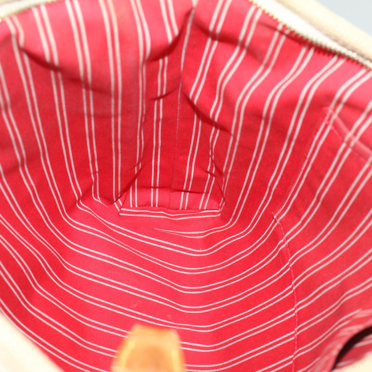 LOUIS VUITTON Antigua Cabas MM Tote Bag Beige Red M40035 LV bs8412